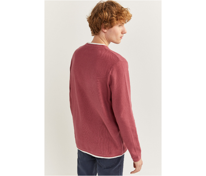 Springfield SS20 Long Sleeve Knitwear Fantasy Cotton XX-Large For Men - Pink Beige - Zoom Image 2