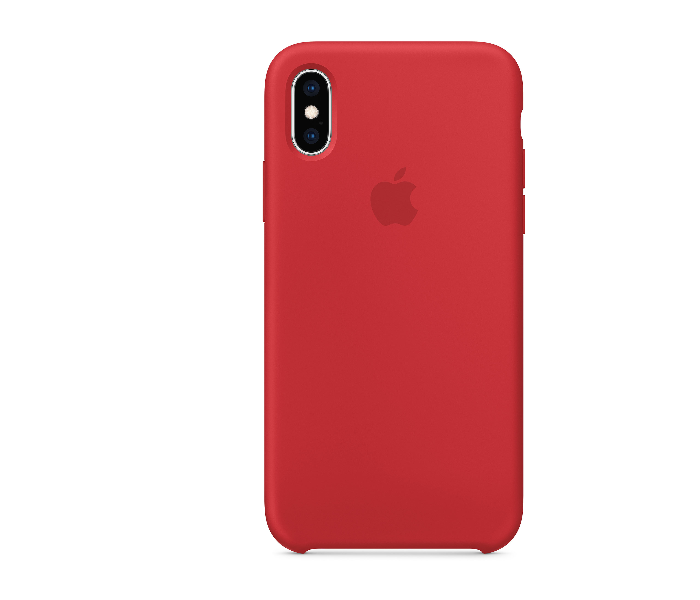 IQ Silicone Case Protector for Apple iPhone X and XS - Cardinal Red - Zoom Image 1