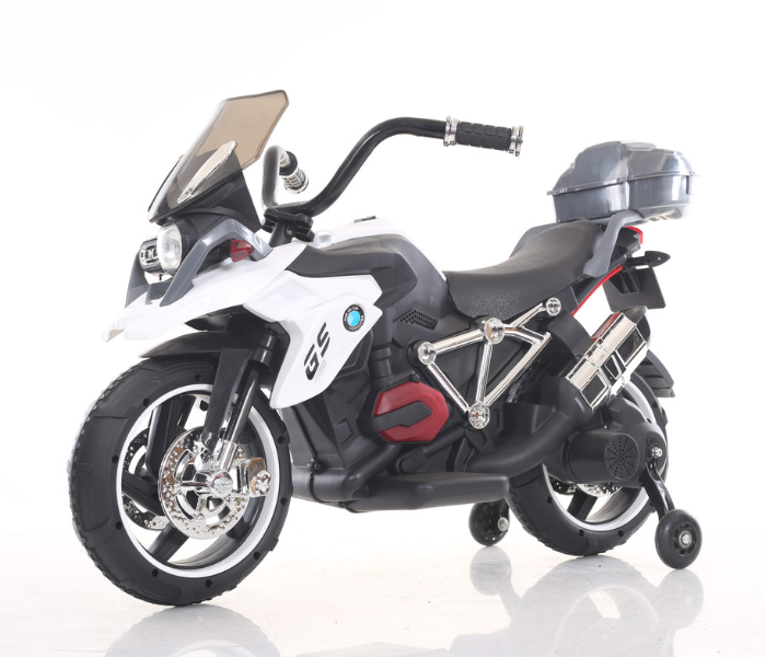 Babylove 29-9001A Babylove Motor Cycle With Mp3 TF USB Player - White - Zoom Image