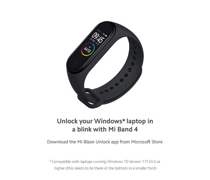 Xiaomi Mi Band 4 with Activity and Swim Tracker - Black - Zoom Image 7