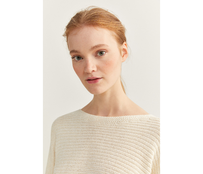 Springfield SS20 Long Sleeve Knitwear Large For Women - Ivory - Zoom Image 4