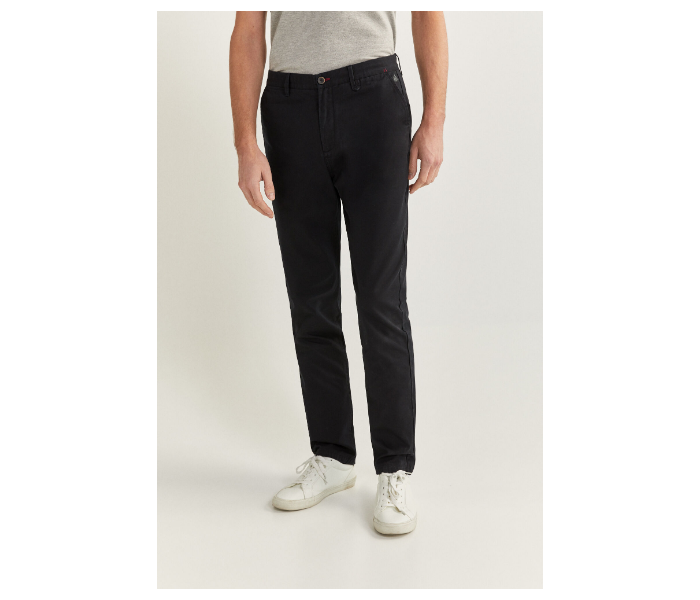 Springfield SS20 Solid Sport Trousers Chinos EU 44 For Men - Black - Zoom Image 2