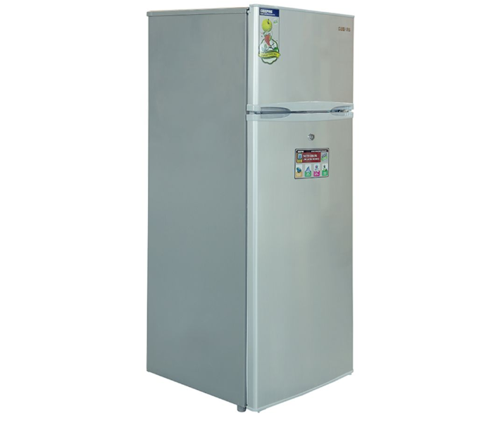 geepas 240l double door refrigerator