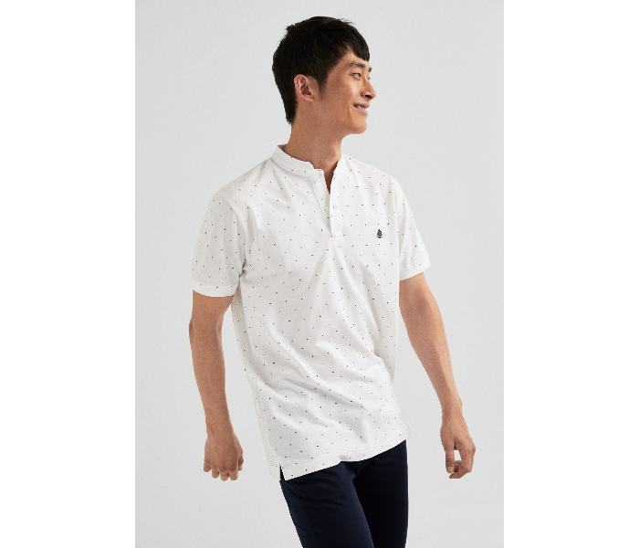 Springfield SS19 Basic Slim Fit Polo T-Shirt XXX-Large For Men - White - Zoom Image 1