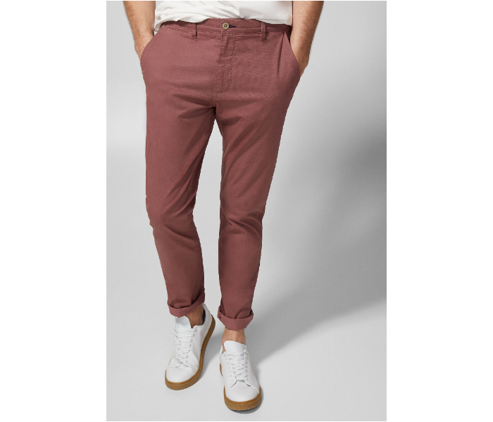 Springfield SS19 Sport Trousers Chinos EU 44 For Men - Light Maroon - Zoom Image 1