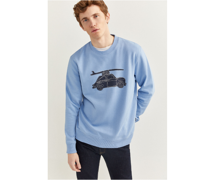 Springfield SS20 Knitwear Sweatshirt XXL - Light Blue - Zoom Image 1