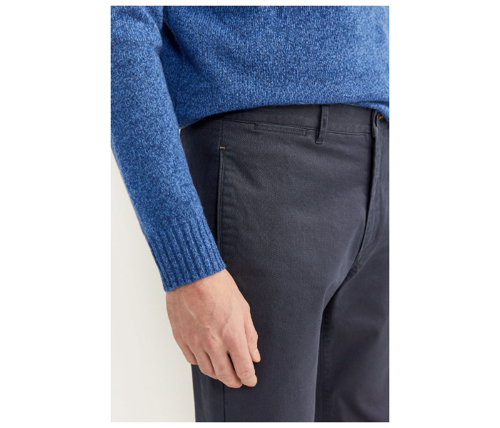 Springfield SS20 Solid Sport Trousers Chinos EU 40 For Men - Indigo - Zoom Image 3