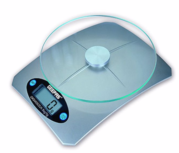 Geepas GKS46502UK Digital Kitchen Scale - Silver - Zoom Image 1