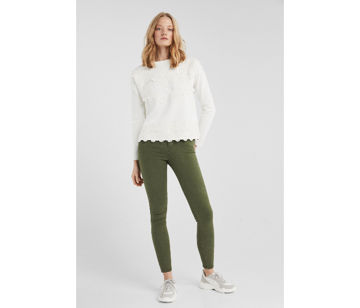 Springfield SS19 Sweat Shirt Large For Women - White - Zoom Image 1