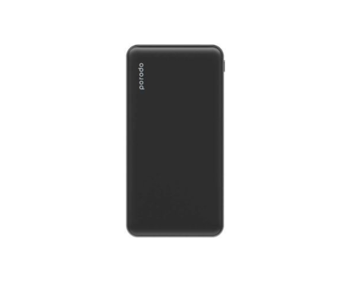 Porodo Super Slim Fashion Series 10000mAh Power Bank with 18W Power Delivery - Black - Zoom Image 1