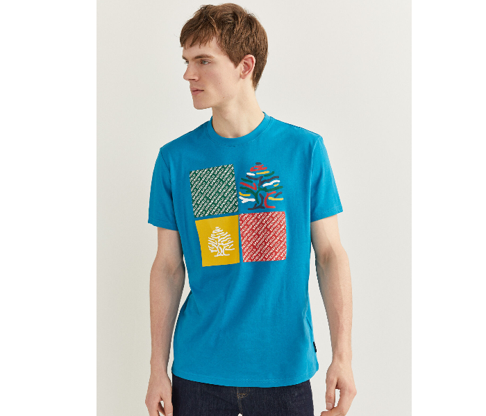 Springfield SS20 SPF Short Sleeve T-Shirt Small - Sky Blue - Zoom Image 1