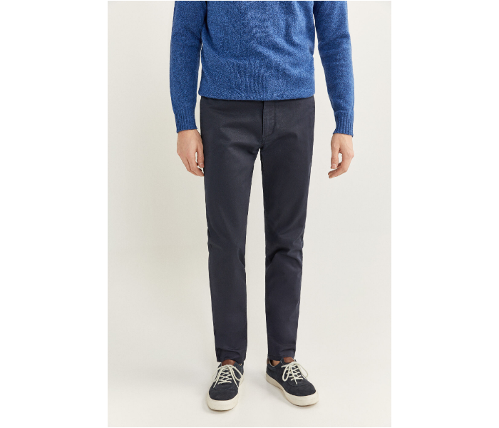 Springfield SS20 Solid Sport Trousers Chinos EU 42 For Men - Indigo - Zoom Image 2