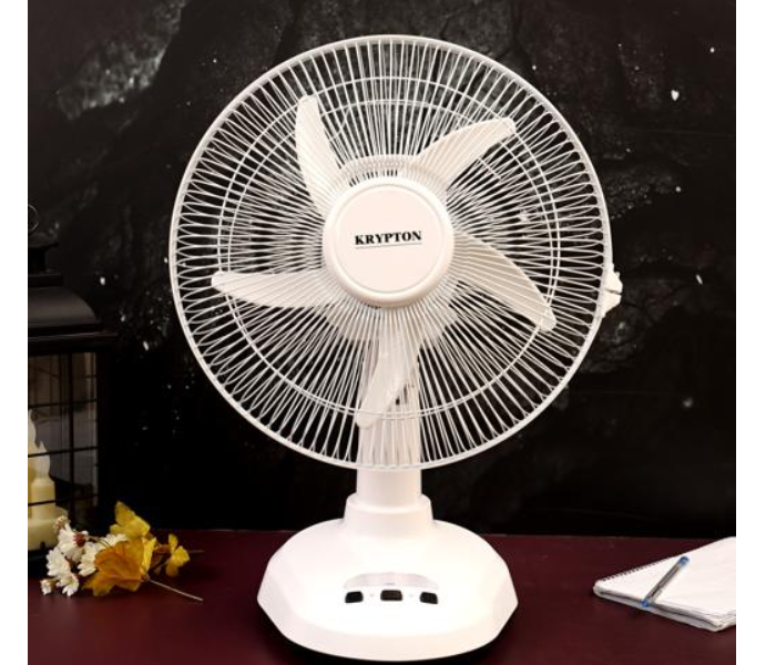 Krypton KNF6065 12” Rechargeable Fan White - Zoom Image 5