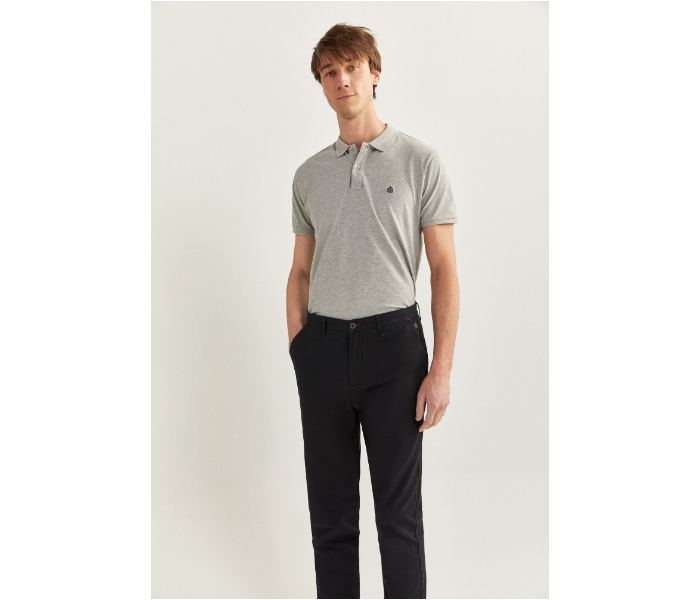 Springfield SS20 Solid Sport Trousers Chinos EU 44 For Men - Black - Zoom Image 3