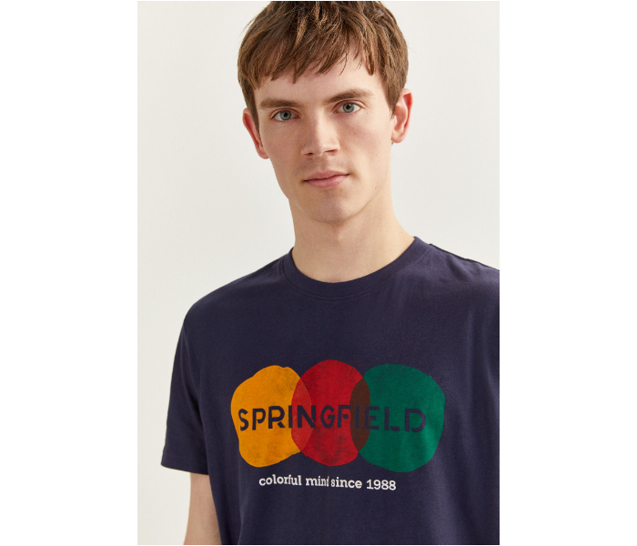 Springfield S20 SPF Short Sleeve T-shirt Small - Dark Blue - Zoom Image 1