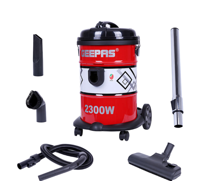 Geepas GVC2592 2300 Watts Drum Vacuum Cleaner - Red and Black - Zoom Image 4