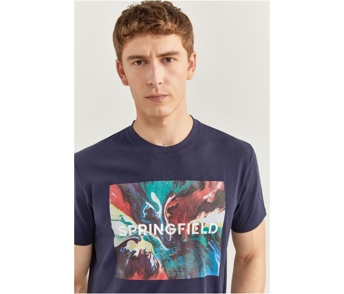 Springfield SS20 SPF Short Sleeve T-shirt Extra Large - Dark Blue - Zoom Image 1