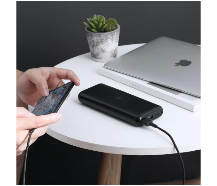 Aukey XN20B 20000mAh Power BanK With AiPower 1 x micro USB Cable - Black - Zoom Image 4