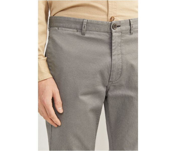 Springfield SS20 Solid Sport Trousers Chinos EU 38 For Men - Pewter - Zoom Image 4