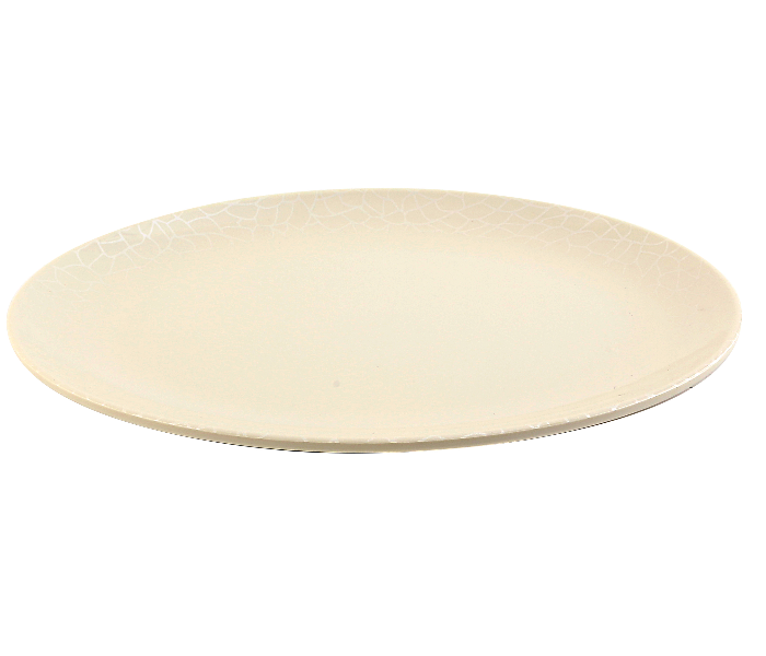 Royalford RF4495 16-inch Melamine Ware Oval Plate - White Pearl - Zoom Image 2