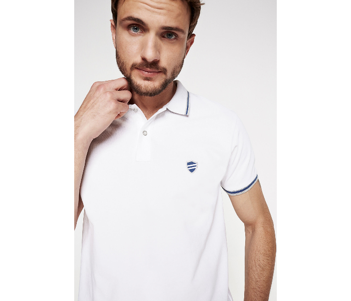 Springfield SS18 Basic Slim Fit Polo T-Shirt XX-Large For Mens - White - Zoom Image 3