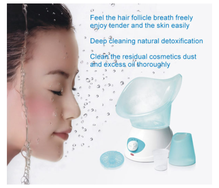 Benice Facial Steamer 100 W -Blue and White - Zoom Image 2