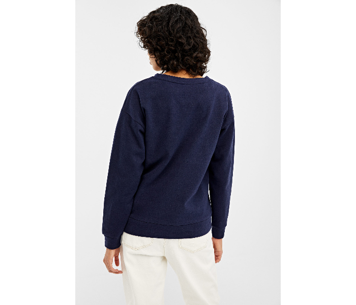 Springfield SS20 Full Sleeve Sweat Shirt Small For Women - Dark Blue - Zoom Image 2