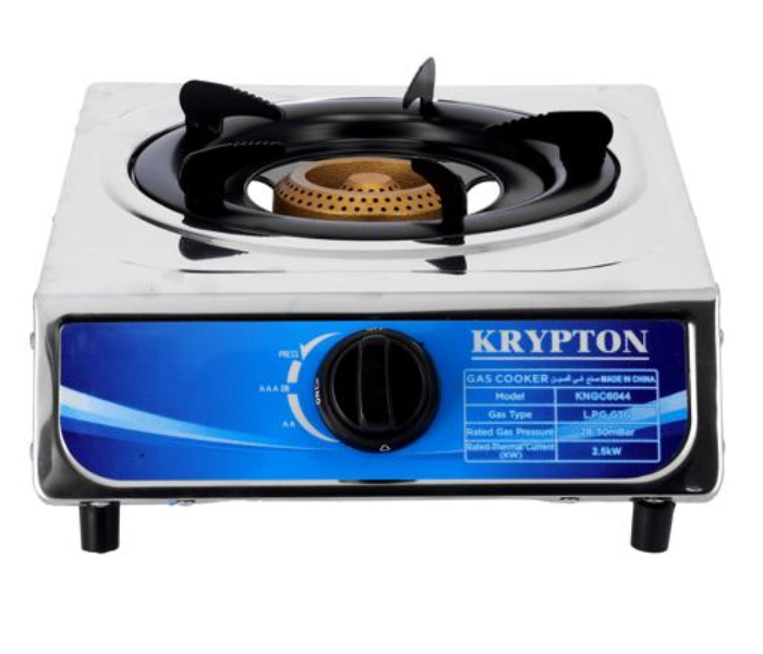 Krypton KNGC6044 Stainless Steel Single Burner Gas Stove - Zoom Image 1