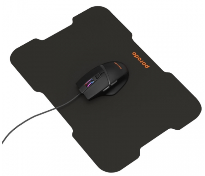 Porodo 6D Wired Gaming Mouse with Mouse Pad - Black - Zoom Image 2