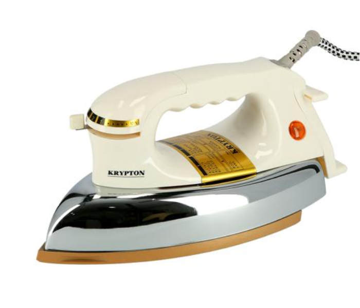 Krypton KNDI5216 Dry Iron Non-Stick Teflon Soleplate - White and Gold - Zoom Image 3