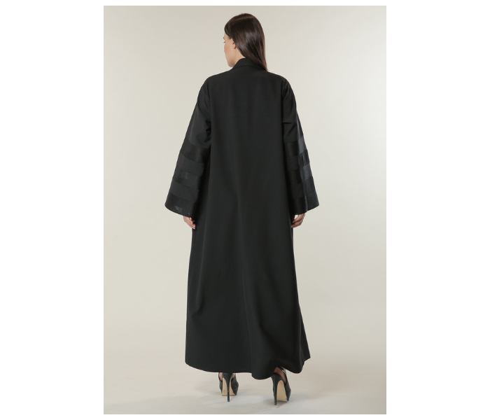 Moistreet Double XL Black Casual Coat Style Abaya - Zoom Image 3