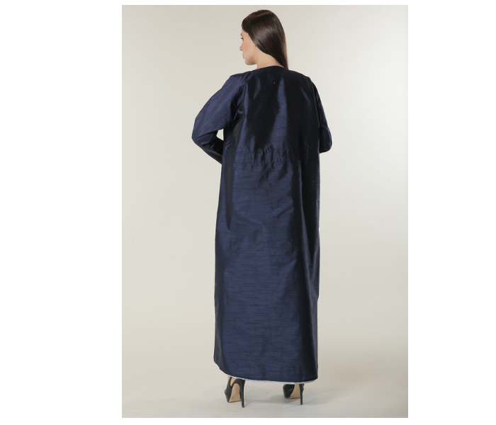 Moistreet Large Navy Abaya Set with White Under Abaya - Zoom Image 4