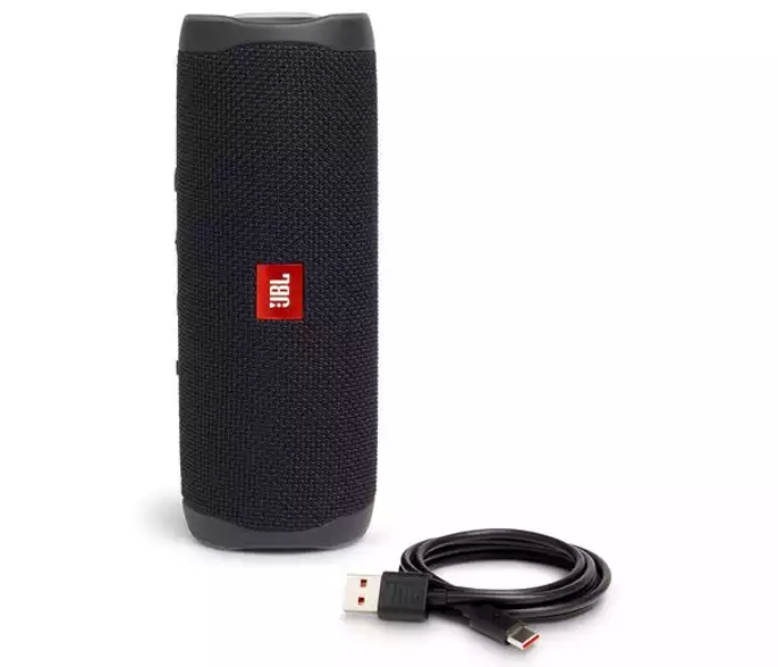 JBL Flip 5 Portable Waterproof Speaker - Black - Zoom Image 3