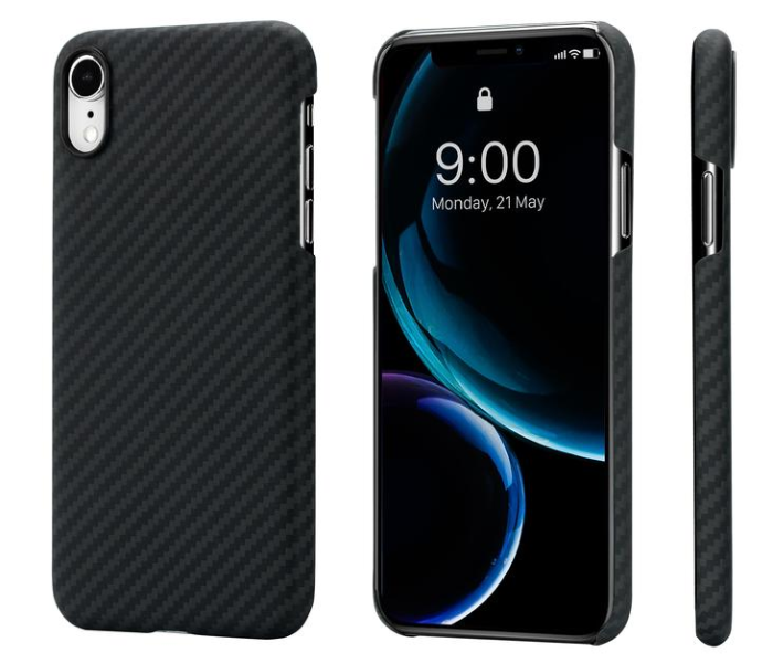 Pitaka 6.1 inch MagEz Case for iPhone XR - Black and Grey Twill - Zoom Image 1