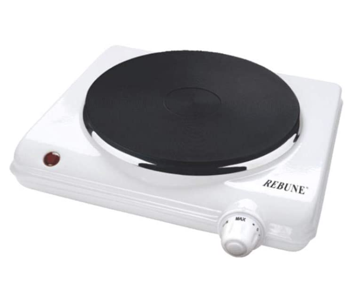 Rebune RE-4012 Single Electric Stove - White - Zoom Image