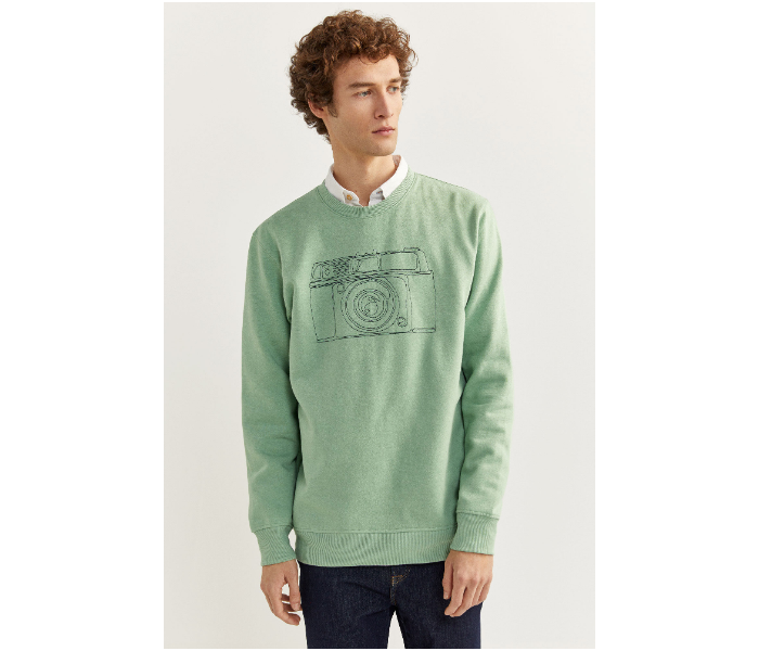 Springfield SS20 Knitwear Sweatshirt Small - Green - Zoom Image 1