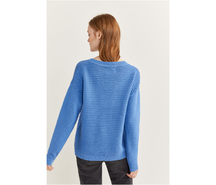 Springfield SS20 Long Sleeve Knitwear Extra Small For Women - Blue - Zoom Image 4