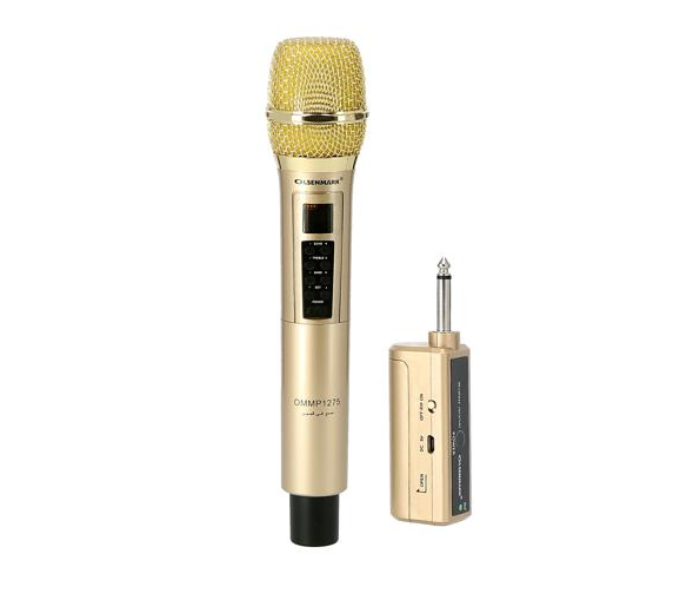 Olsenmark OMMP1275 Professional Dynamic Wireless Microphone - Golden - Zoom Image 1