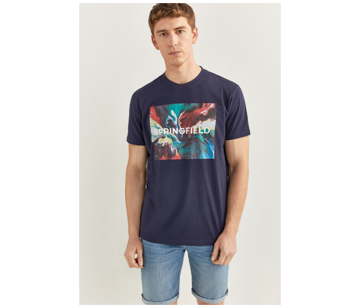 Springfield SS20 SPF Short Sleeve T-shirt Extra Large - Dark Blue - Zoom Image 4