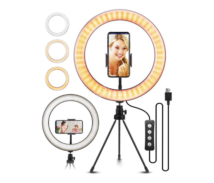 Tiktok RL-14 Led Ring Light On Center With Light Stand Tiktok  Video Shooting - Zoom Image 3