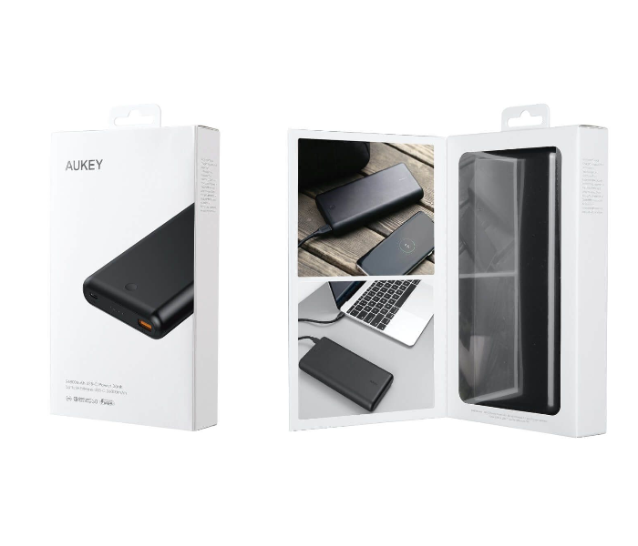 Aukey XD26B 26800mAh USB-C Power Bank Quick Charge 3.0 1 x USB-A to USB-C Cable - Black - Zoom Image 4