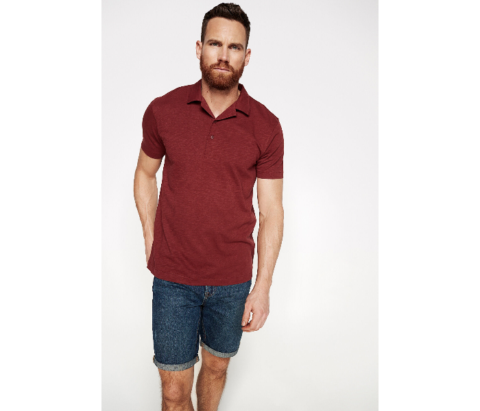 Springfield AW18 Polo Fancy T-Shirt XXX-Large For Men - Maroon - Zoom Image 2