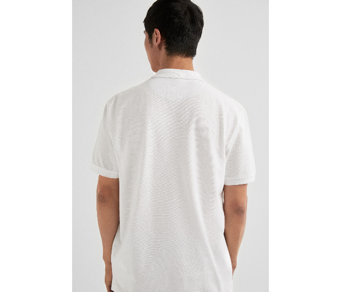 Springfield SS19 Basic Slim Fit Polo T-Shirt X-Large For Men - White - Zoom Image 2