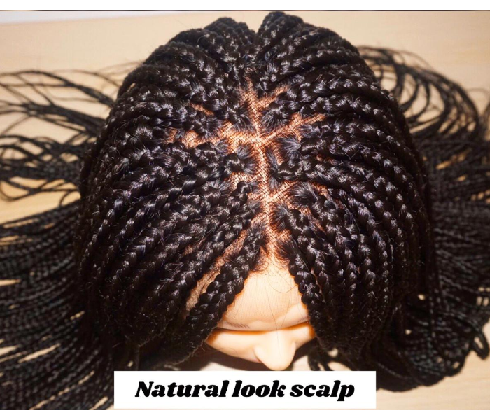 Long Braided Wig - Black - Zoom Image 3