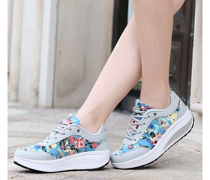 New Women Fashion Sneakers Femme Comfortable Shoes EU-37 - Sports Grey - Zoom Image 2