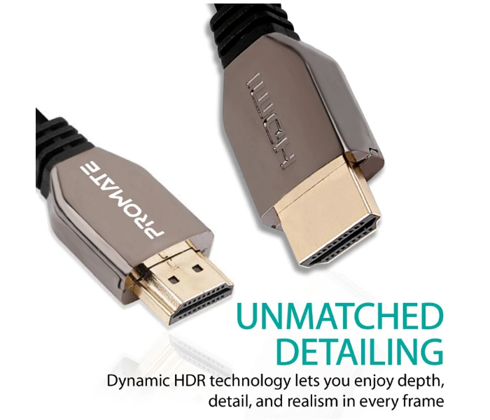 Promate Ultra Hd 8k High Speed Hdmi Audio Video Cable - Black - Zoom Image 7