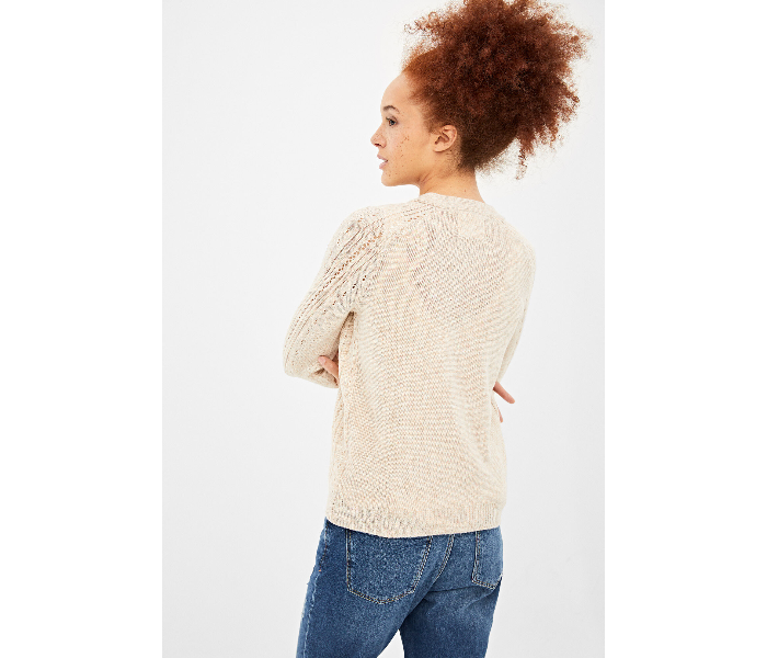 Springfield AW19 Cardigan Tricot Small For Women - Beige - Zoom Image 2