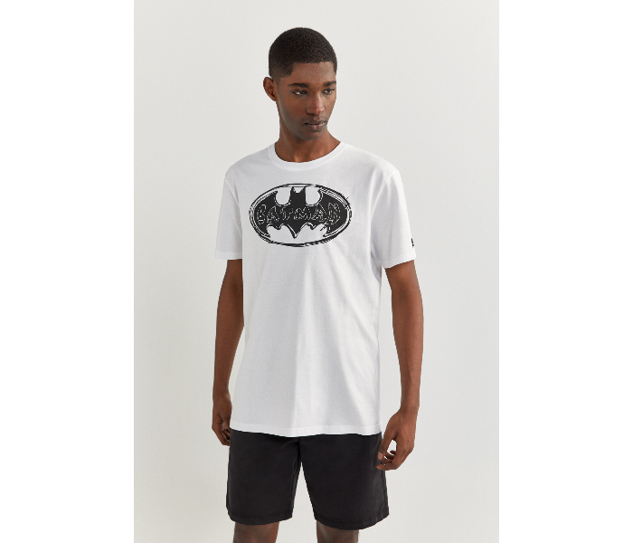 Springfield SS20 Regular fit Batman Print T-Shirt Small For Men - White - Zoom Image 4