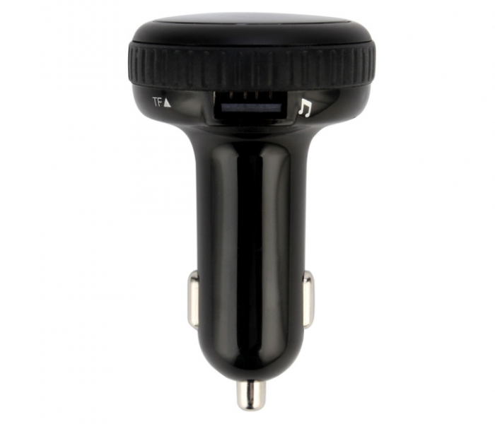 Porodo 2.1A Wireless FM Transmitter Car Charger - Black - Zoom Image 2