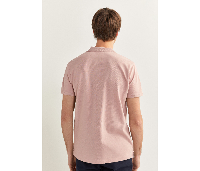 Springfield SS20 Basic Solid Slim Fit Polo T-Shirt Small For Men - Cherry Blossom - Zoom Image 4